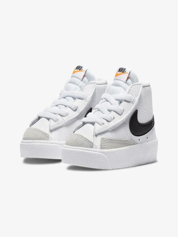 Nike Blazer Mid 77 Scarpe Bianche Nere Bambini