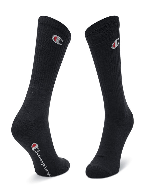 Champion 3pk Crew Socks 3 Paia Di Calze Nere Uomo