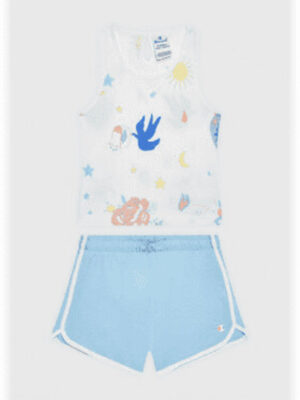 Champion Kids Completo Azzurro Bianco Bambina