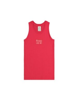 Champion Girls Tank Top Canotta Rossa Bambina