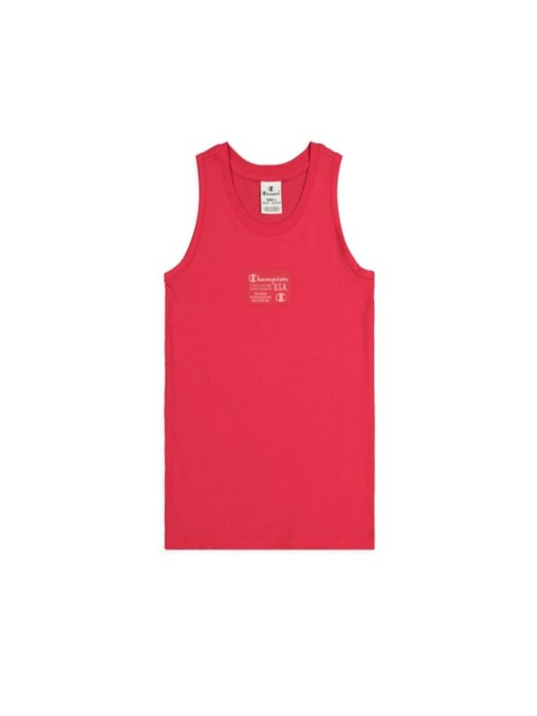 Champion Girls Tank Top Canotta Rossa Bambina