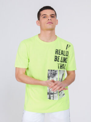 Datch T-shirt Giallo Fluo Uomo