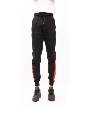Datch Pantaloni Tuta Nero Rosso Uomo
