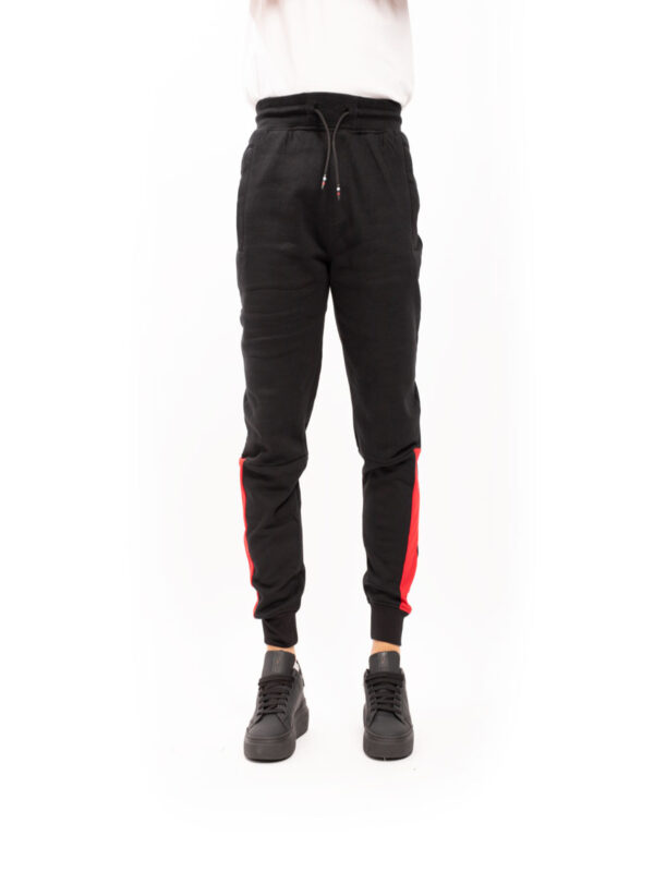 Datch Pantaloni Tuta Nero Rosso Uomo