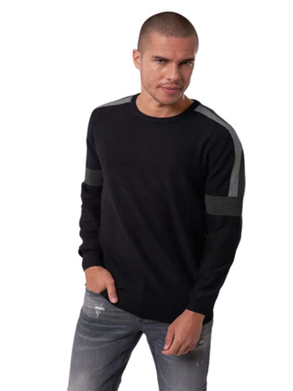 Datch Maglioncino Total Black Uomo