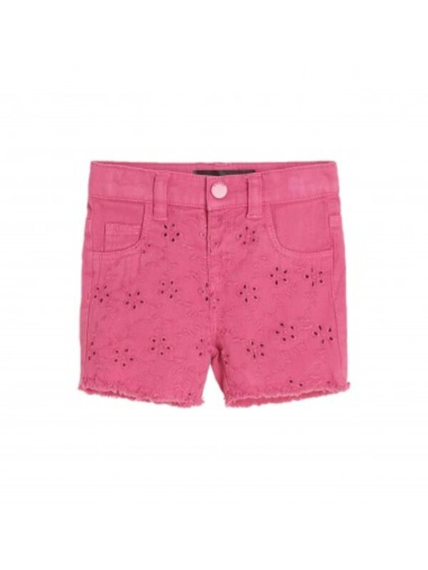 Guess Baby Pantaloncini Di Jeans Fucsia Bambina
