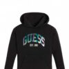 Guess Felpa Con Cappuccio Nera bambina