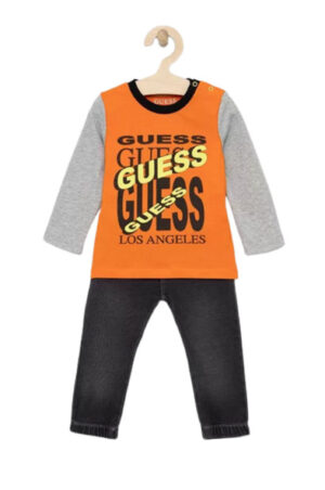 Guess Baby Completo Grigio Arancione Bambino