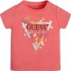 Guess Ss  T-shirt Rosa Pesca Bambina