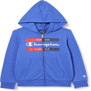 Champion Legacy Graphic Felpa Con Cappuccio Blu Bambino