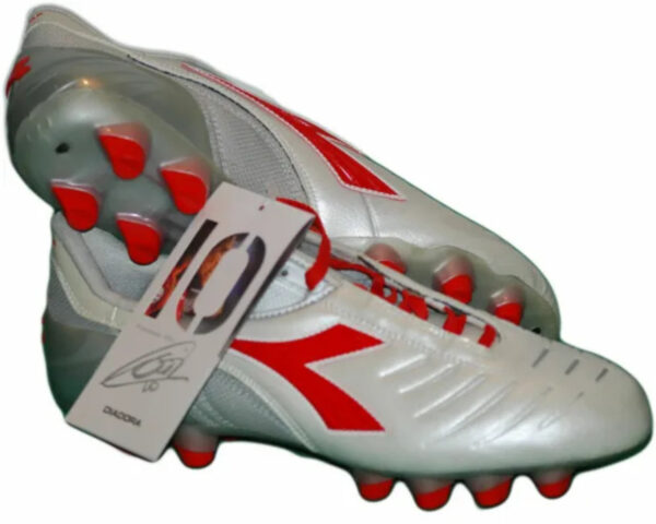 Diadora Culto Md Pu Scarpe Da Calcio Grigie Rosse Uomo