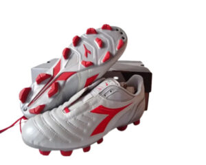Diadora Culto Md Pu Scarpe Da Calcio Grigie Rosse Uomo