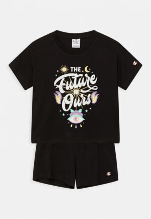 Champion Idea Mix Set Completo Nero Bambina