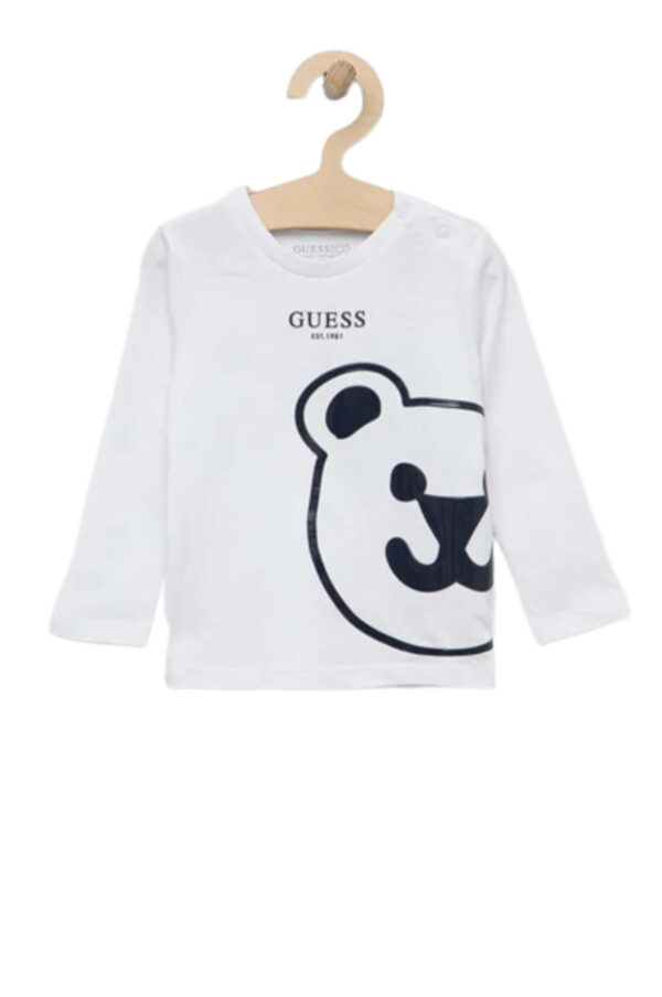 Guess baby Maglietta manica lunga Bianca Bambini