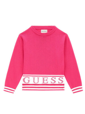 Guess Sweater Ls Pullover Fucsia Bambina