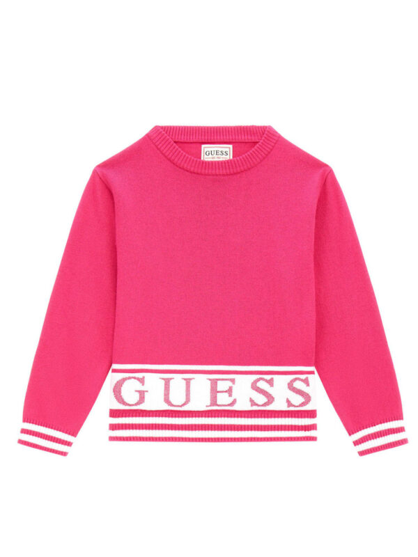 Guess Sweater Ls Pullover Fucsia Bambina