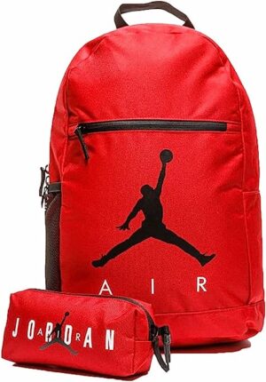Jordan Zaino Jordan 9B0503 con astuccio Taglia Unica Rosso