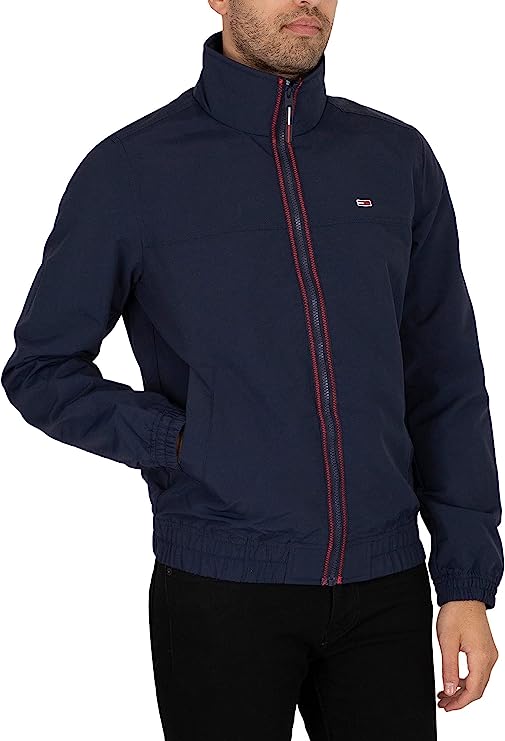 Tommy Jeans TJM Essential Casual Giubbotto Blu Uomo