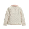 Guess Giubbino In Denim Rosa Con Collo a Sbuffo Bambina