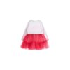 Guess Baby Vestito Bianco Rosso Bambina