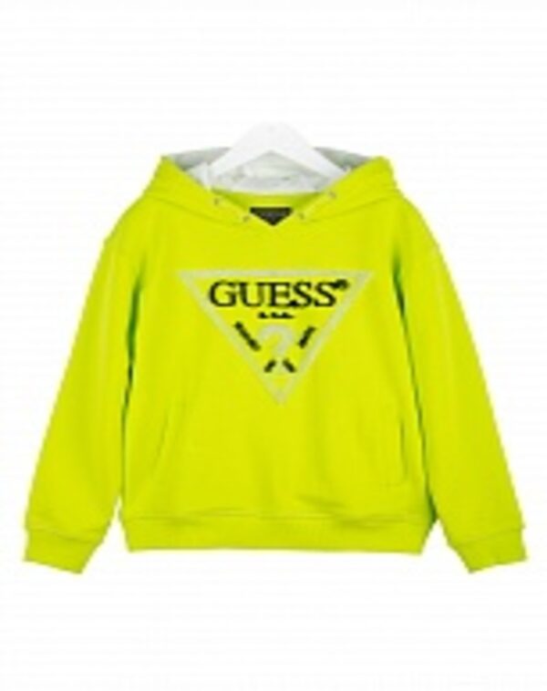 Guess felpa Con Cappuccio Giallo Fluo Bambini