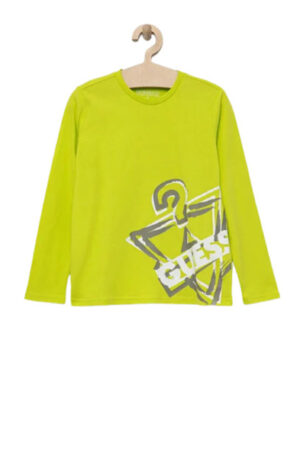 Guess Blouse Ls Maglietta Verde fluo Bambino