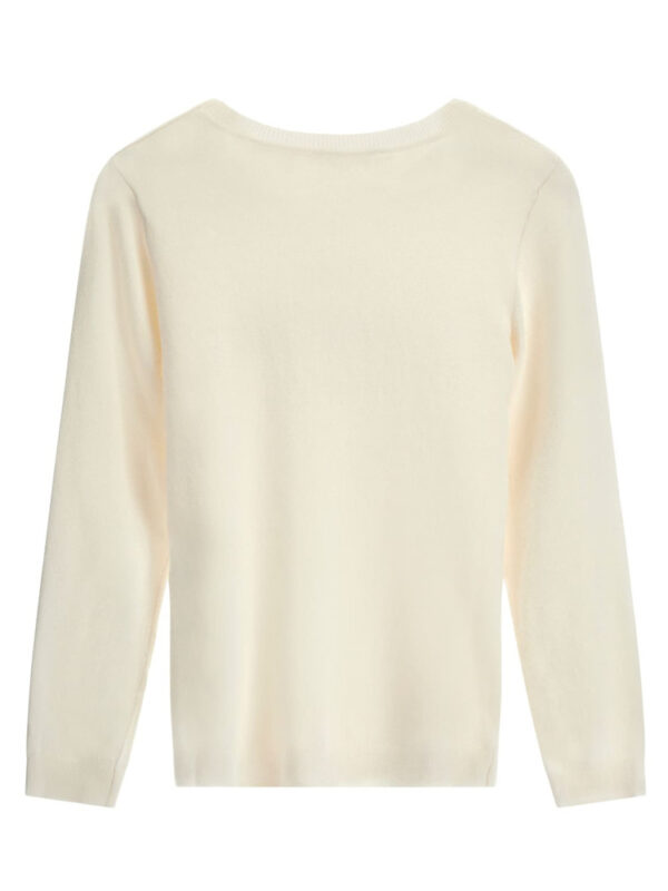 Guess Girls Maglione Girocollo Total White Bambina