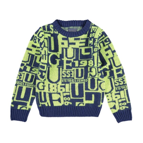 Guess Kid Maglioncino Girocollo Multicolore Bambino