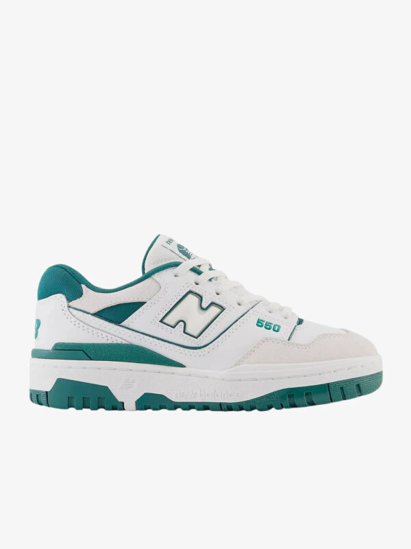 New Balance 550 Gs Scarpe Bianche Verdi Donna