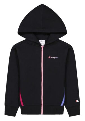 Champion Felpa Bambina con Cappuccio Tape Colorati