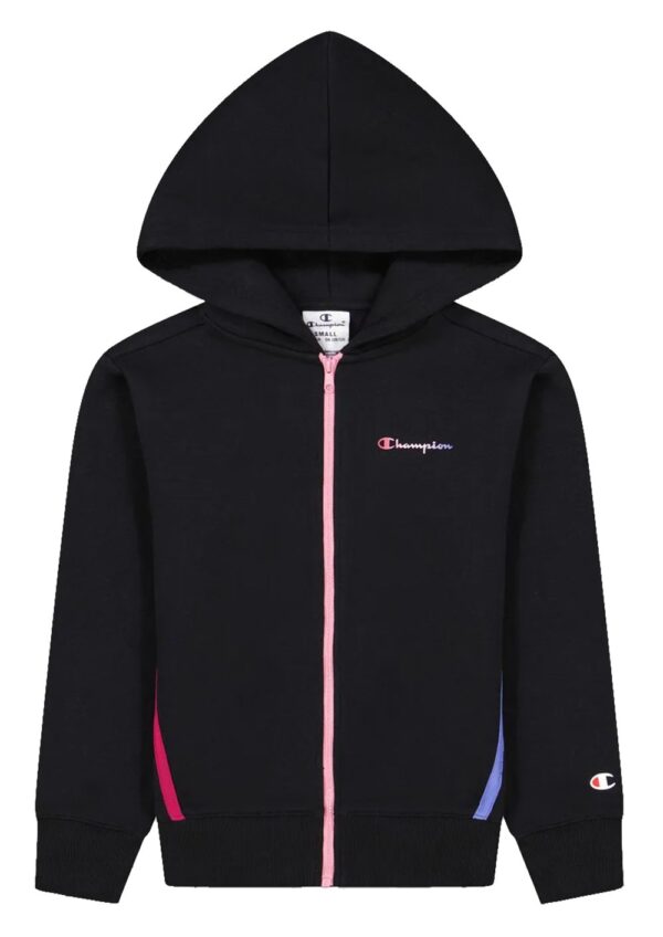 Champion Felpa Bambina con Cappuccio Tape Colorati