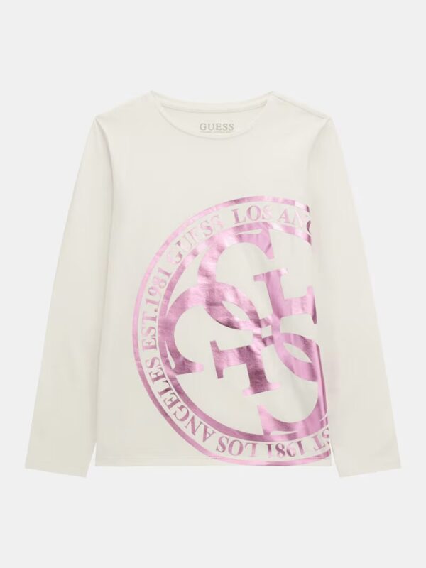 Guess Kids 4G logo T-shirt Bianca Bambina