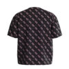 Guess Ss  T-shirt Nera Rosa  Bambina