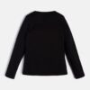 Guess LogoT-shirt Manica lunga Nera Bambina