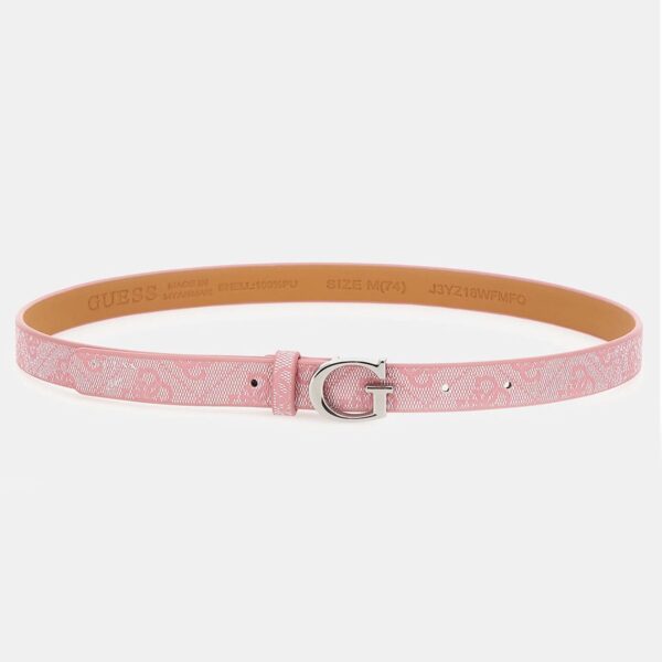 Guess Cintura Rosa Con Fibia Silver Bambina