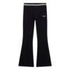 Guess Girls Leggings a Zampa Neri Bambine Ragazze