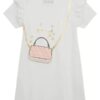 Guess Interlock ss Vestito Bianco Bambina