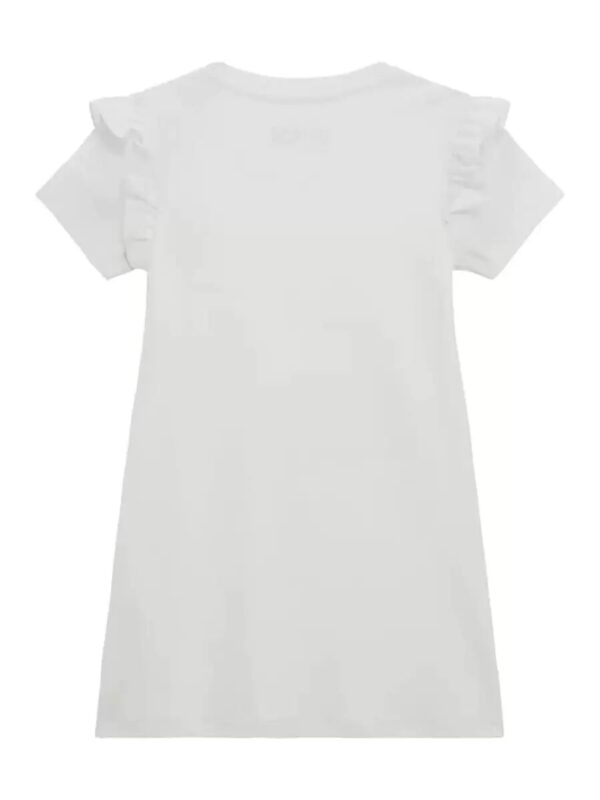 Guess Interlock ss Vestito Bianco Bambina