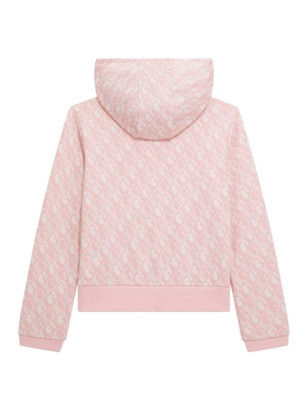 Guess Felpa Con Cappuccio Rosa Bambina