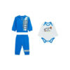 Guess Baby Completo Tuta  Blu Bianco Bambino