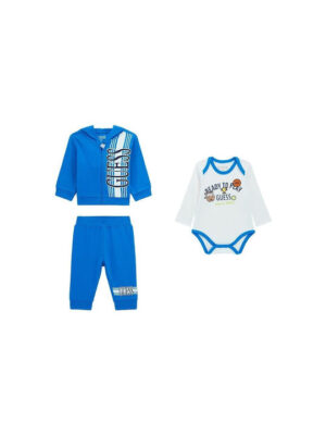 Guess Baby Completo Tuta  Blu Bianco Bambino