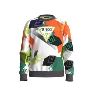 Guess Kids All over Felpa Girocollo Multicolore Bambino