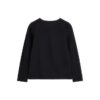 Guess tshirt nera bambina in cotone maniche lunghe