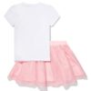 Guess Kids Set tutu T-shirt con logo Bianco Rosa Bambina