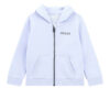 Guess Zip Up Hopded Active Top Felpa Con Cappuccio Azzurra Bambino
