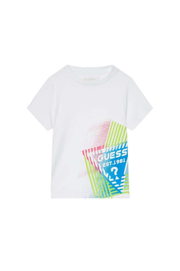 Guess SS T-Shirt Bianca Bambino