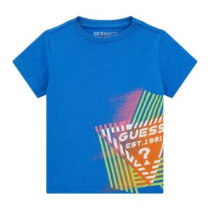 Guess SS T-Shirt Blu Bambino