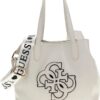 Guess Borsa a tracolla con logo Bianca