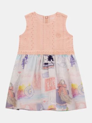 Guess Kids Abito Multicolore stampa all over Bambina