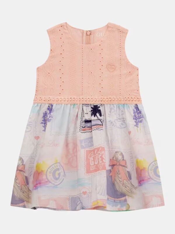 Guess Kids Abito Multicolore stampa all over Bambina